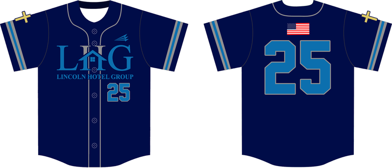 Lincoln Hotel Group Custom NanoDri Baseball Jersey #1C