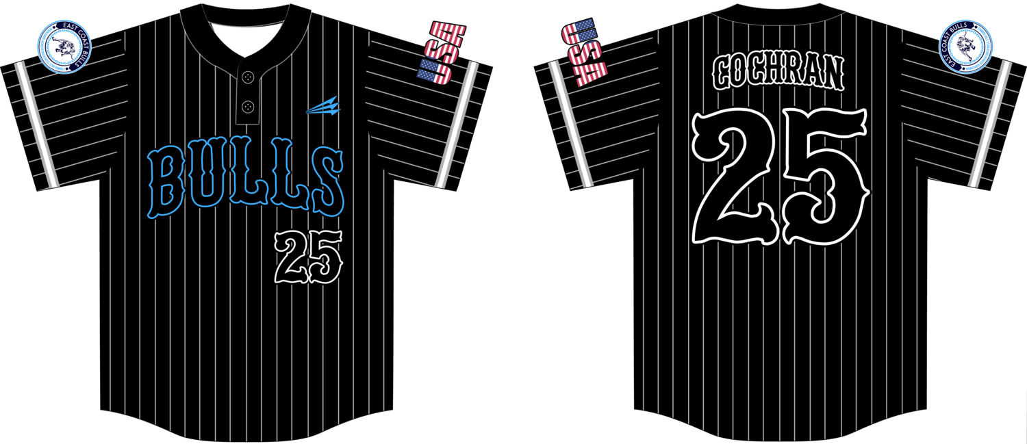 East Coast Bulls Custom NanoDri Baseball Jersey Design #1C