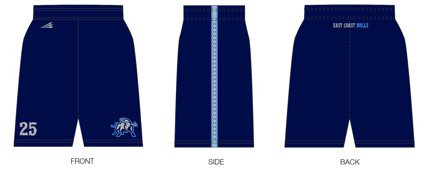 East Coast Bulls Custom NanoDri Revolution Shorts #RV2
