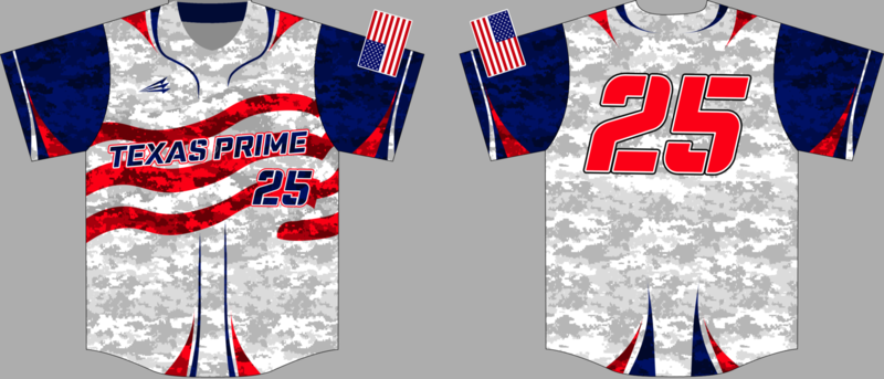 Texas Prime Custom HexaFlex Baseball Jersey #2b