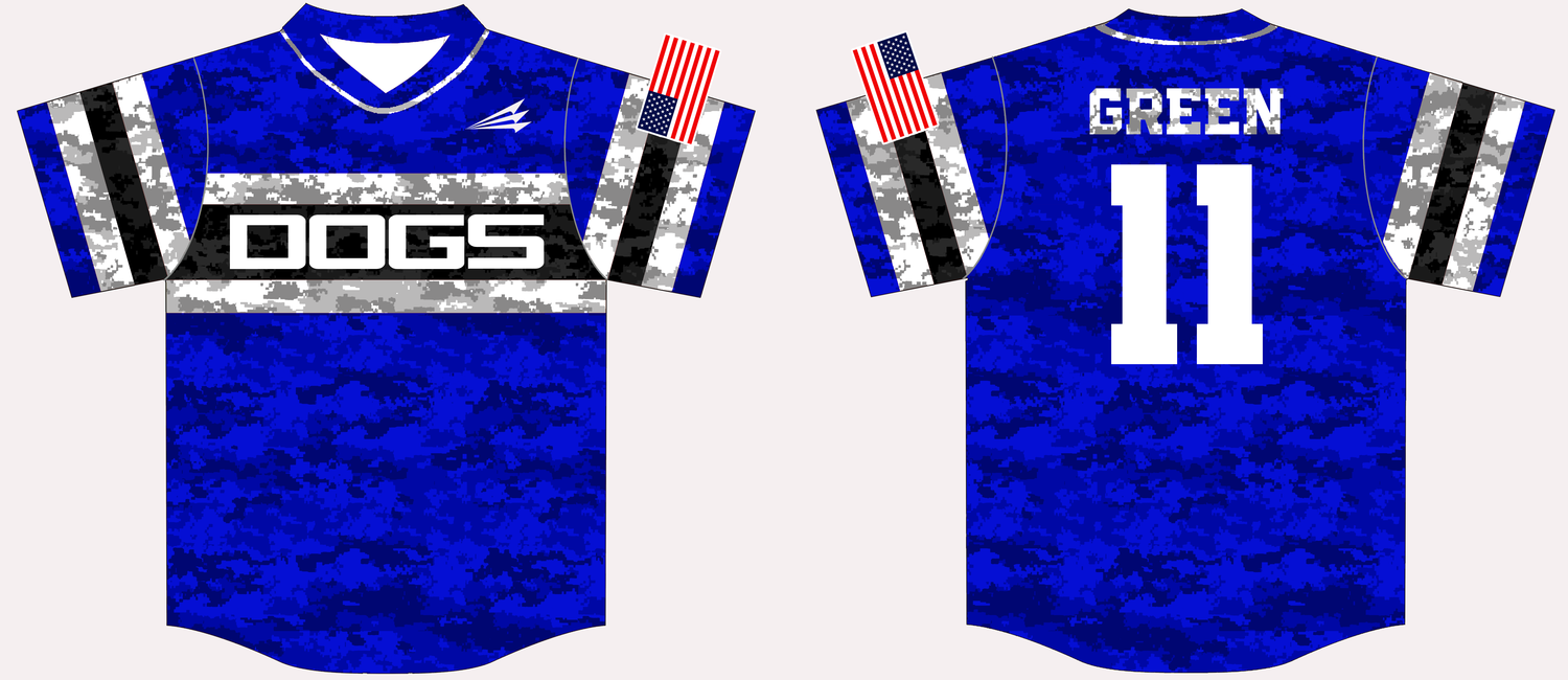 Arkansas Riverdogs Custom HexaFlex Baseball Jersey #4B
