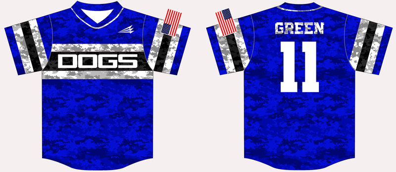 Arkansas Riverdogs Custom HexaFlex Baseball Jersey #4B
