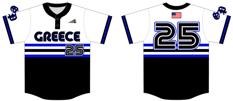 Greece Post Custom Hexaflex Baseball Jersey #3C