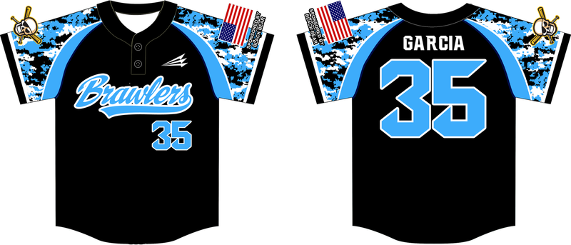 Brawlers Custom HexaFlex Baseball Jersey Design #2B