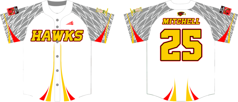 MARYLAND HAWKS Custom HexaFlex Baseball Jersey #6D