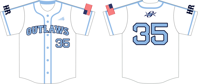 Mifflinburg Outlaws Custom NanoDri Baseball Jersey #5b