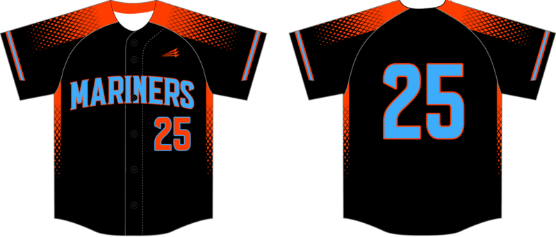 West Michigan Mariners Custom HexaFlex Baseball  Jersey #7