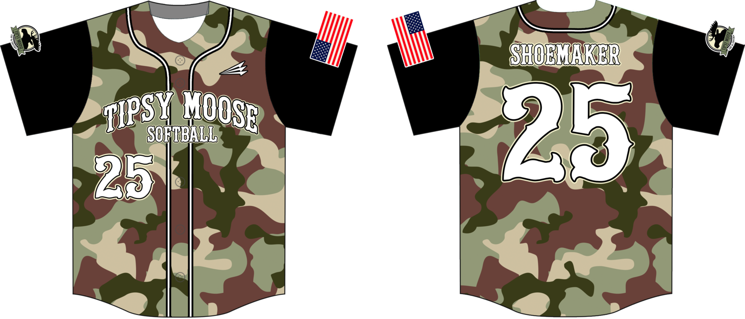Tipsy Moose Custom HexaFlex Baseball Jersey #1