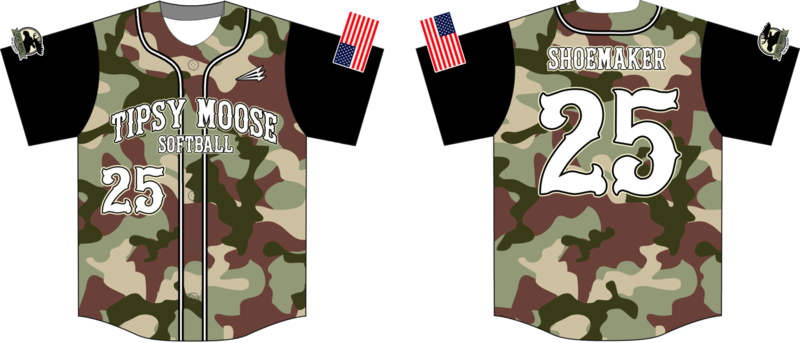 Tipsy Moose Custom HexaFlex Baseball Jersey #1