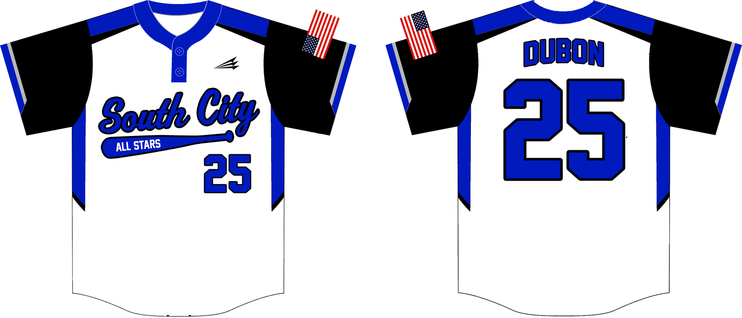 South City All Stars Custom Nanodri Baseball Jersey #2