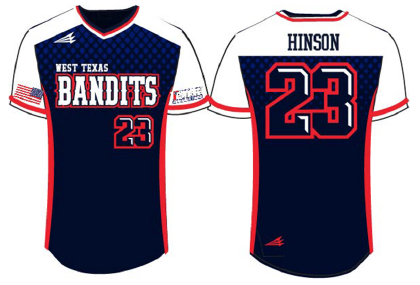 West Texas Bandits Custom HexaFlex Baseball Jersey #7