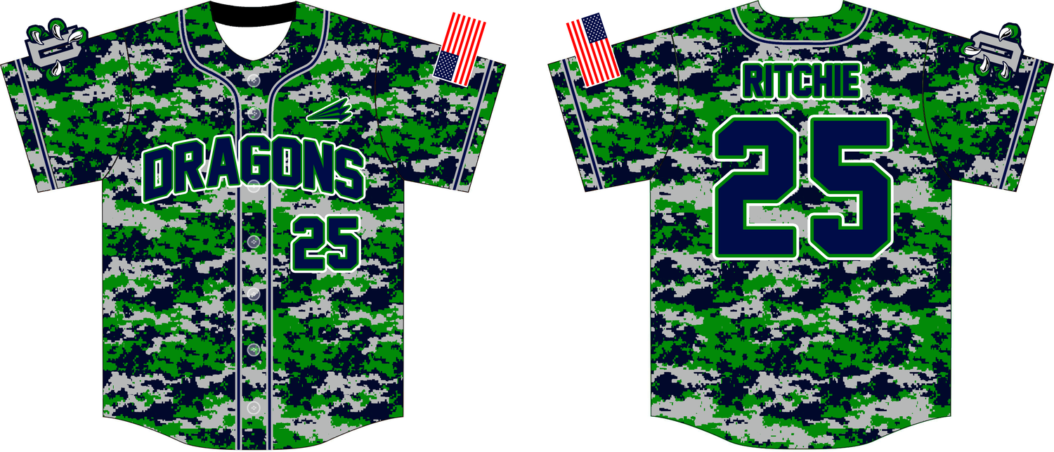 Cincinnati Dragons NanoDri Custom Baseball Jersey #1F