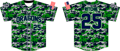 Cincinnati Dragons NanoDri Custom Baseball Jersey #1F