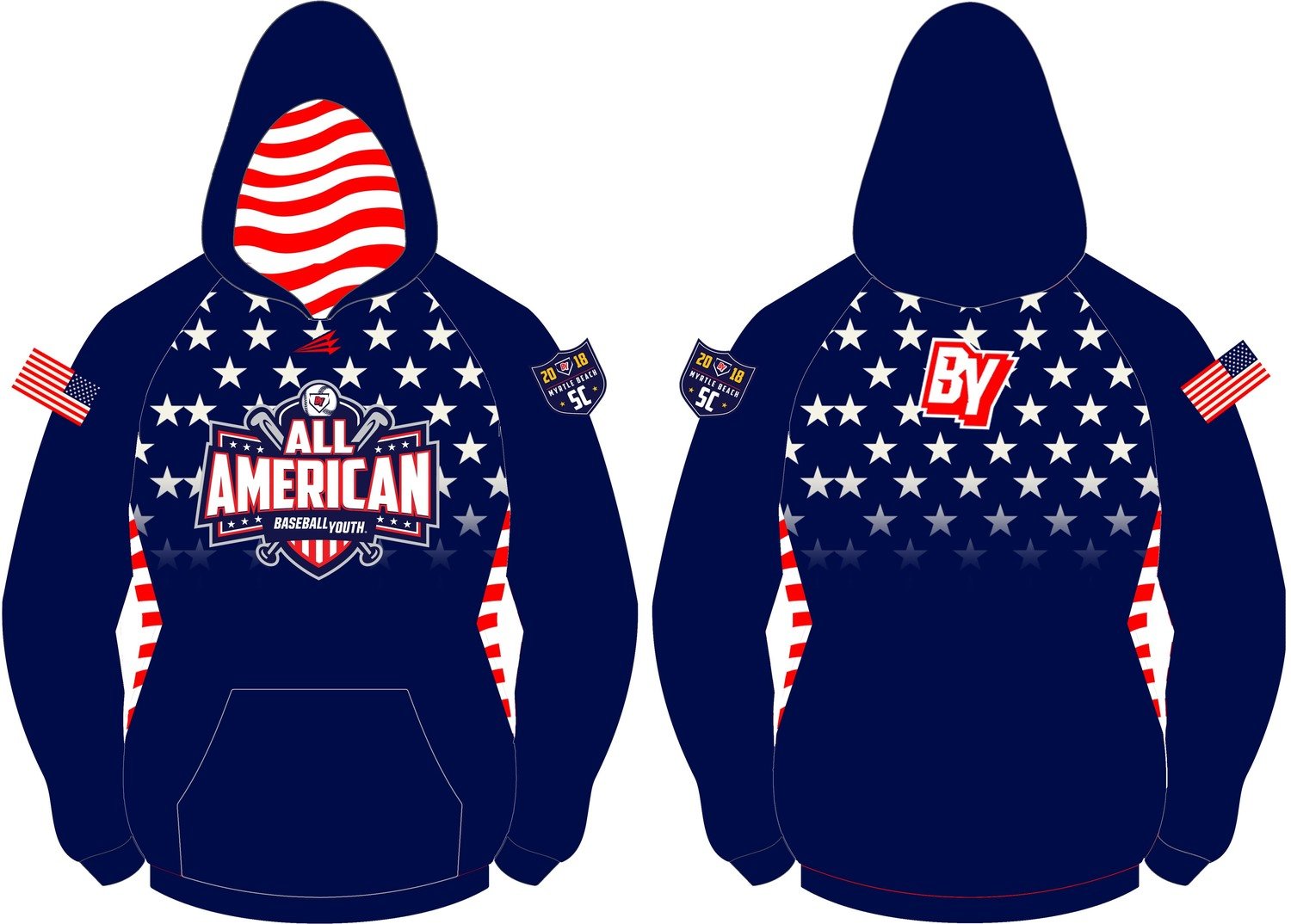 Baseball Youth All-Americans Myrtle Beach 2018 Vulcan Hoodie VH1