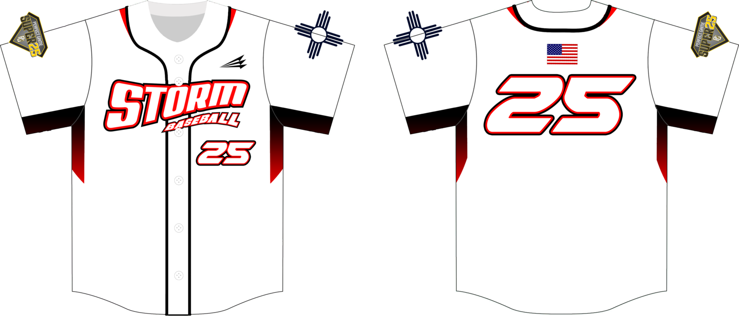 Storm (Mulville) Custom HexaFlex Baseball Jersey #1C