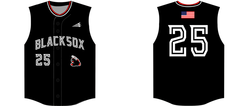 Louisville Blacksox Custom HexaFlex Baseball Jersey Design #2D