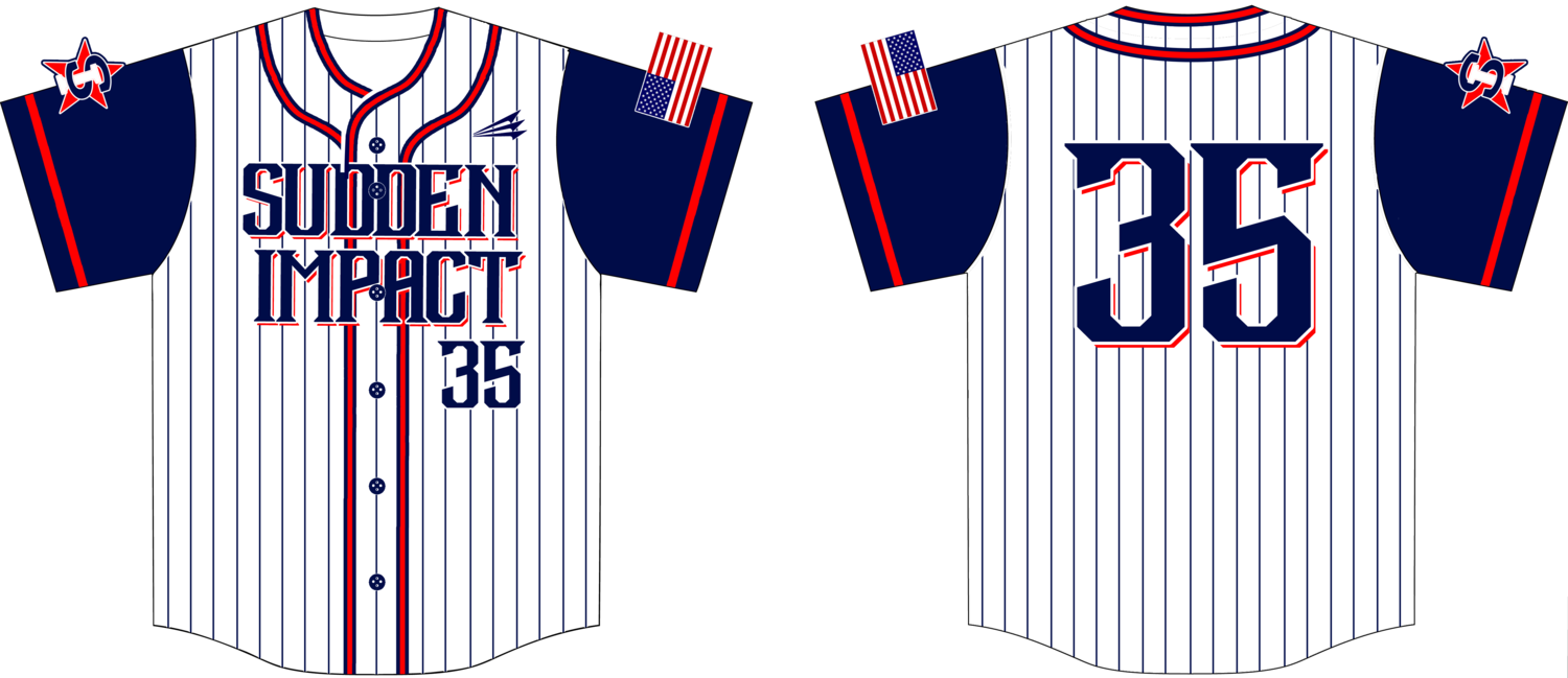 Sudden Impact (Smith) Custom HexaFlex Baseball Jersey #1B