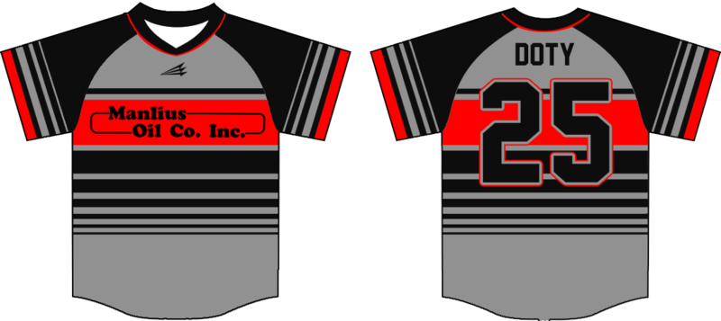 Manlius Oil Company Custom NanoDri Baseball Jersey #1
