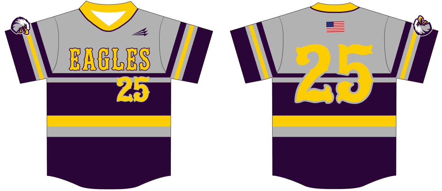 Eagles (Link) Custom HexaFlex Baseball Jersey Design #1E