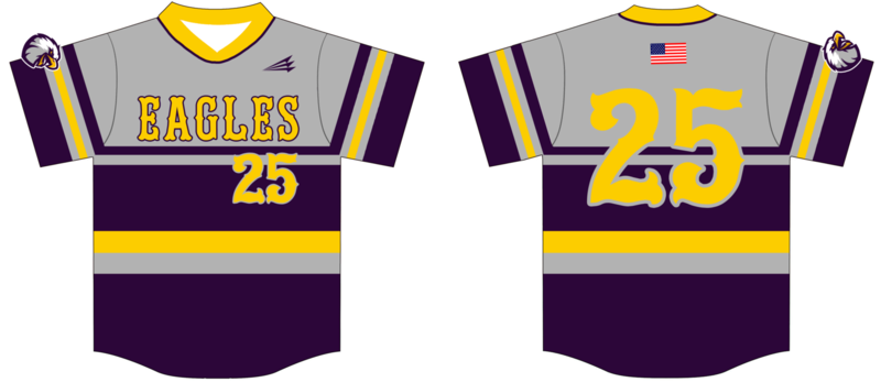 Eagles (Link) Custom HexaFlex Baseball Jersey Design #1E