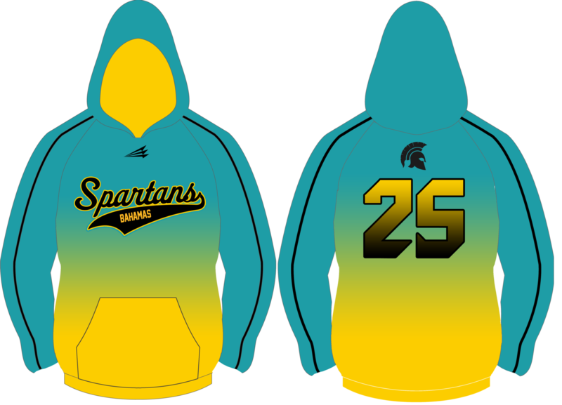 Bahamas Spartans Custom Vulcan Hoodie #VH1