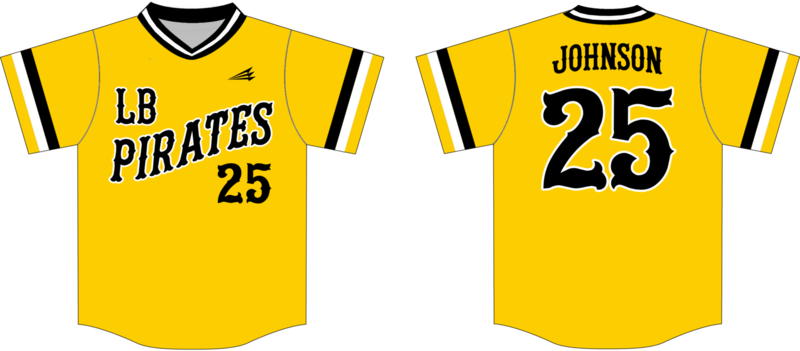 LB Pirates Custom HexaFlex Baseball Jersey #4