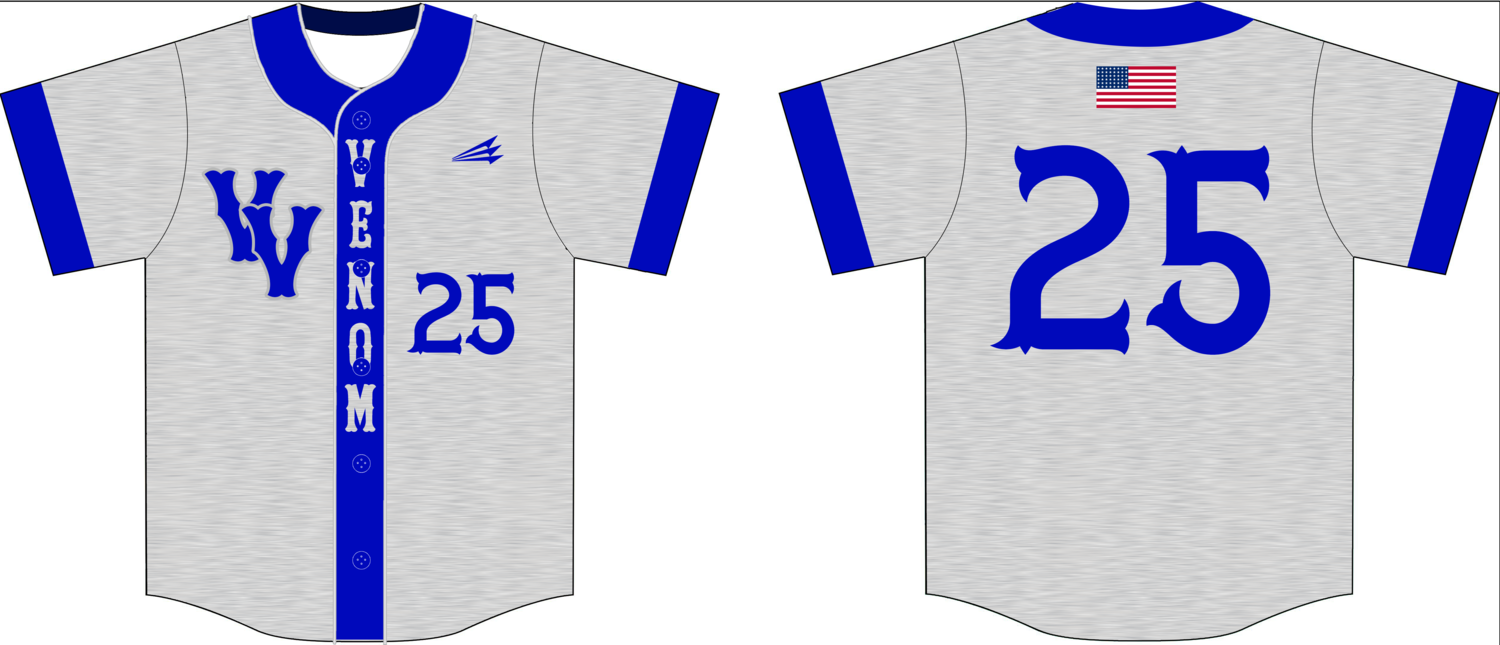 Virginia Venom Custom Hexaflex Baseball Jersey Design #2B