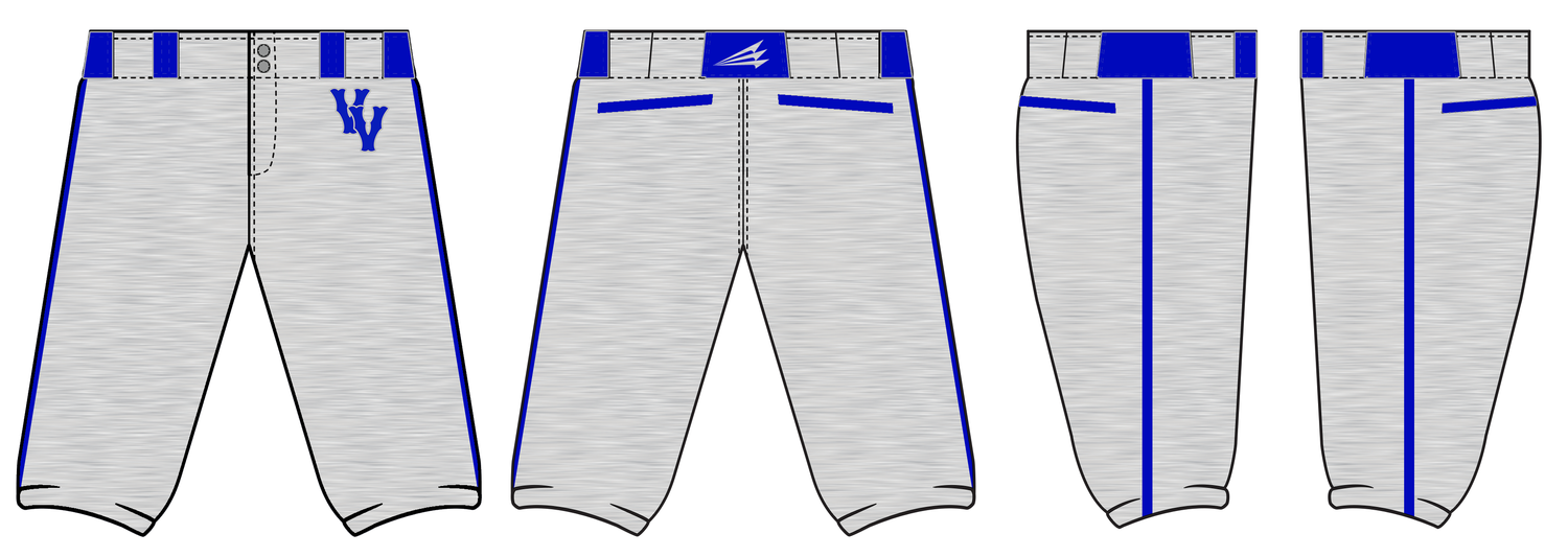 Virginia Venom Custom Knicker Baseball Pants Design #BP1C