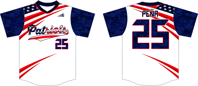 Patriots (Schrader) Custom HexaFlex Baseball Jersey #1