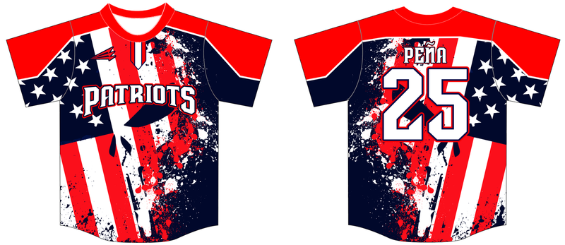 Patriots (Schrader) Custom HexaFlex Baseball Jersey #2