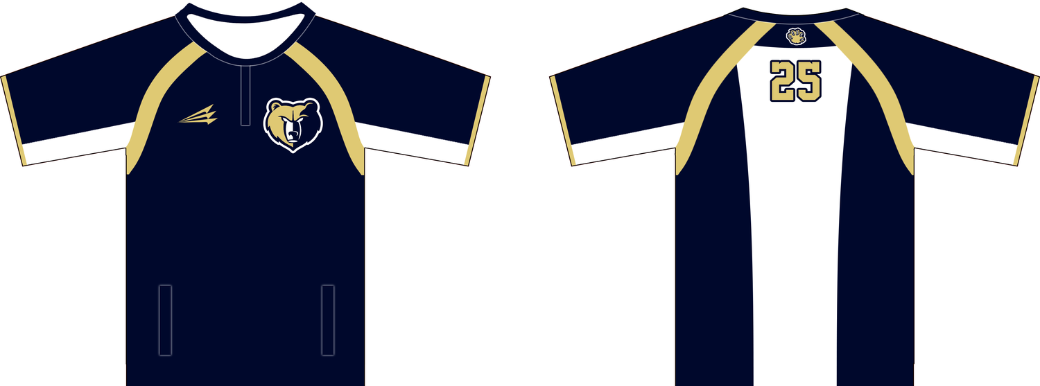 Western Branch Bruins Baseball Custom Clutch Cage Jacket #CC1
