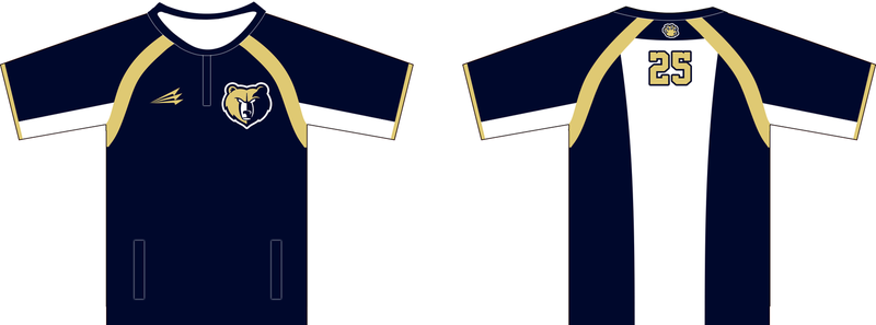 Western Branch Bruins Baseball Custom Clutch Cage Jacket #CC1