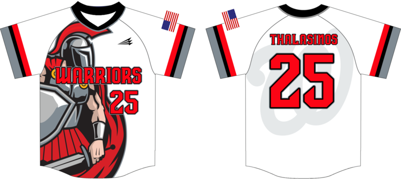 Warriors (Thalasinos) Custom HexaFlex Baseball Jersey #5
