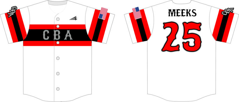 CBA (Meeks) Custom NanoDri Baseball Jersey Design #3C