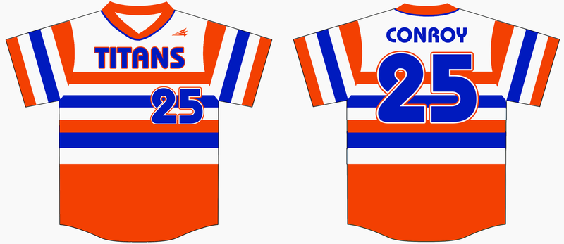 Southwest Arkansas Titans Custom Hexaflex Baseball Jersey #2B