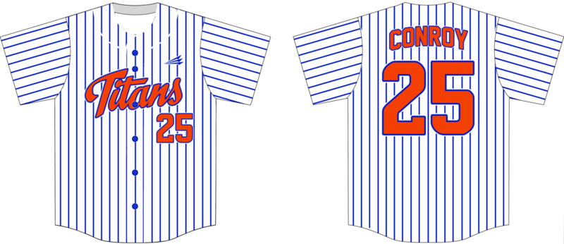 Southwest Arkansas Titans Custom Hexaflex Baseball Jersey #4