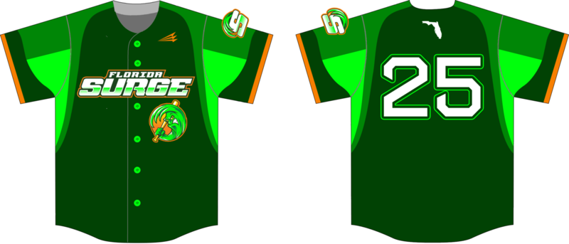 Florida Surge Custom HexaFlex Baseball Jersey #5B