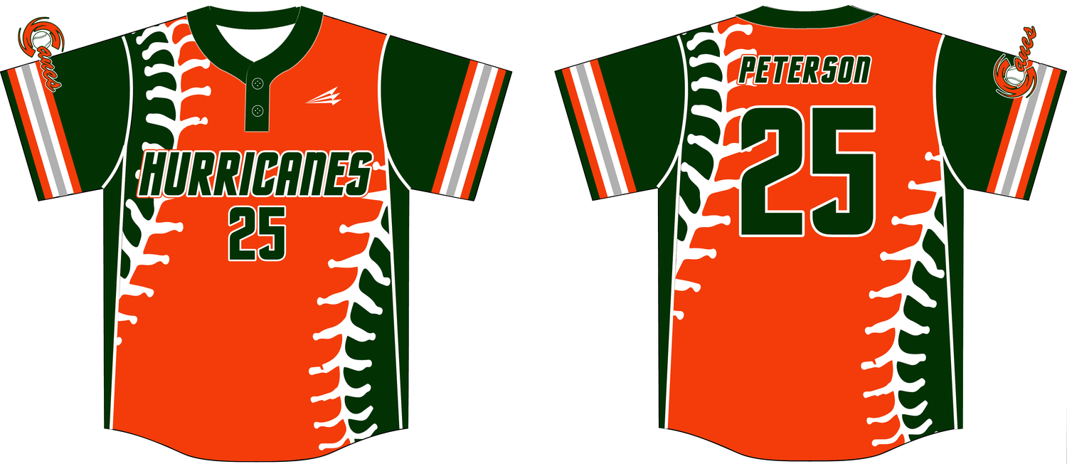 Summerville Hurricanes Custom HexaFlex Baseball Jersey #1