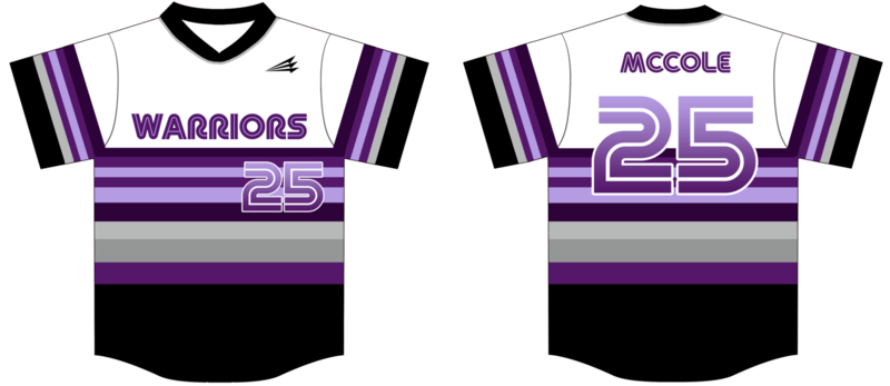 Hampton Roads Warriors Custom Hexaflex Baseball Jersey #4
