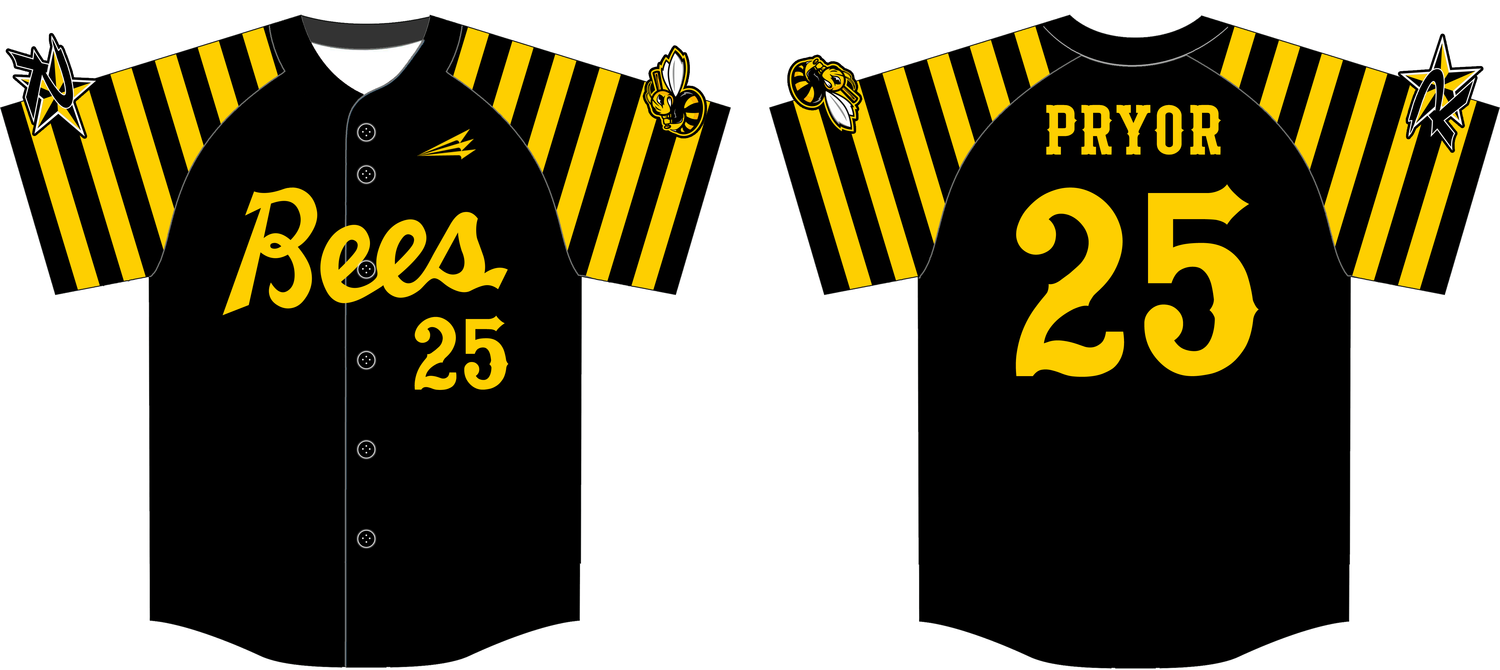 Rockstar Bees Custom Nanodri Baseball Jersey #1