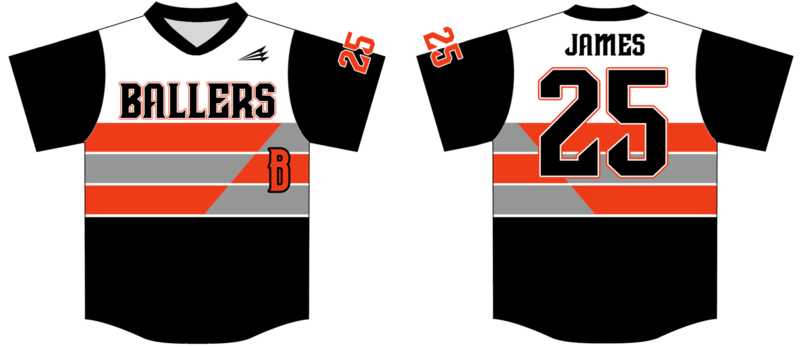 Ballers (James) Custom NanoDri Baseball Jersey #1B