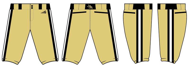 Dawson Mavericks Custom Stacheman Elite Knicker Pants #BP2B