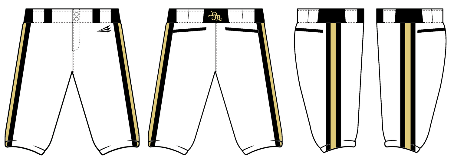 Dawson Mavericks Custom Stacheman Elite Knicker Pants #BP2A