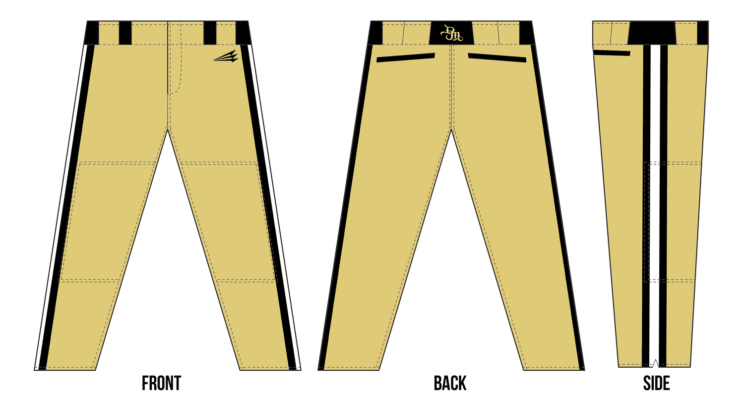Dawson Mavericks Custom Stacheman Elite Full Length Pants #BP1B