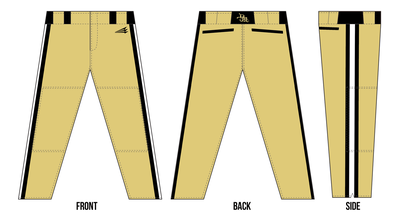 Dawson Mavericks Custom Stacheman Elite Full Length Pants #BP1B