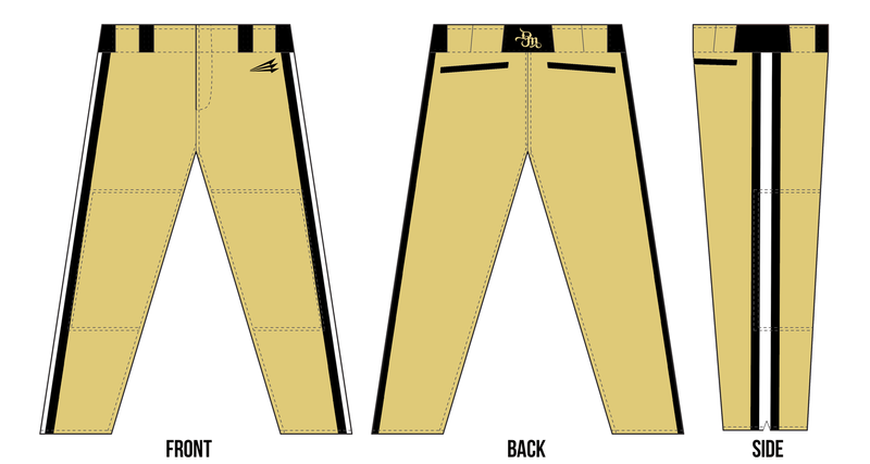 Dawson Mavericks Custom Stacheman Elite Full Length Pants #BP1B