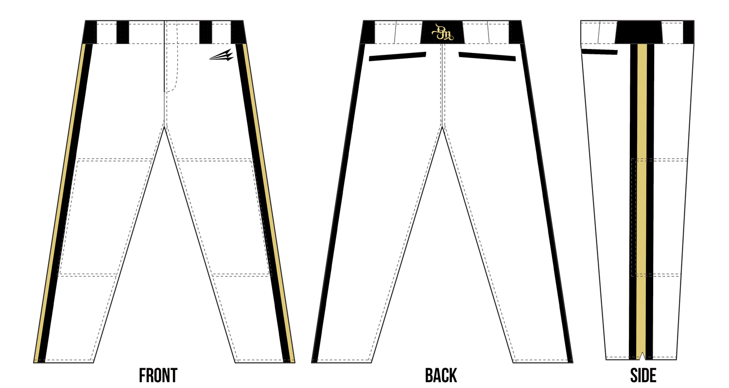 Dawson Mavericks Custom Stacheman Elite Full Length Pants #BP1A