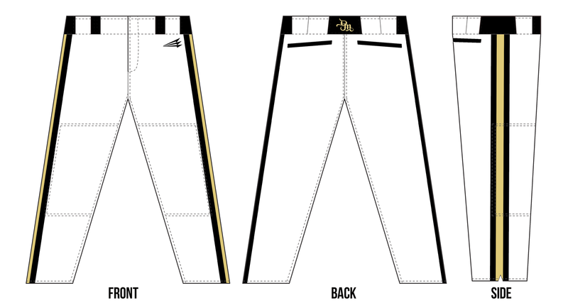 Dawson Mavericks Custom Stacheman Elite Full Length Pants #BP1A