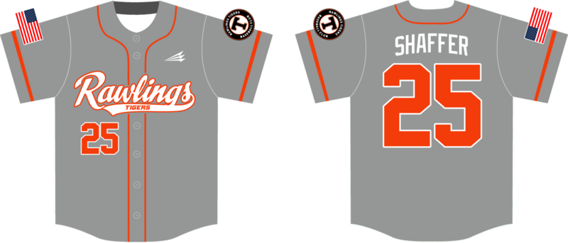 Rawlings Tigers Custom HexaFlex Baseball Jersey Design #2B