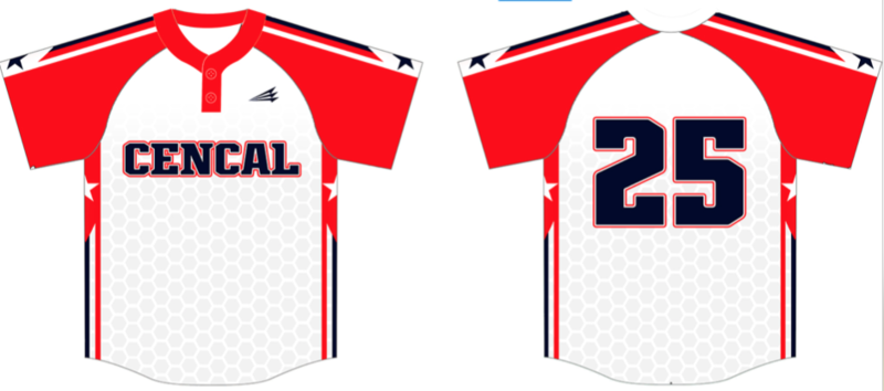 Cencal Athletics Custom NanoDri Baseball Jersey #1F